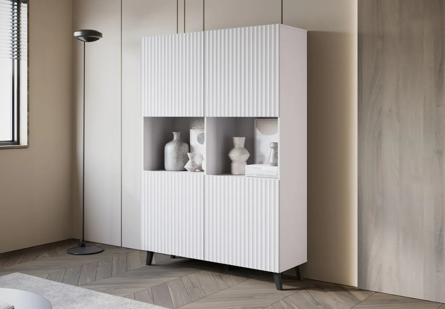 Witryna LOKET, front MDF z wzorem 3D