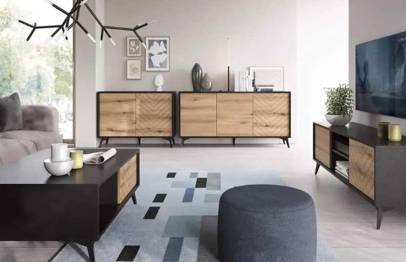 Komoda DIAMOND na metalowych nogach